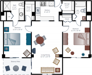 El-Dorado_Two-bedroom-floor-plan